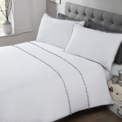 Rapport Home Pom Poms Polycotton Duvet Set With Pillowcase - image 1