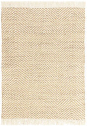 Handmade Kilim Modern Cream Geometric Cotton Jute Easy To Clean Rug For Living Room And Bedroom-160Cm X 230Cm - thumbnail 1