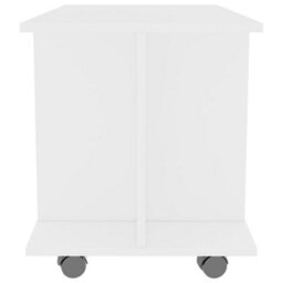 Berkfield Tv Cabinet With Castors White 80X40X40 Cm Engineered Wood - thumbnail 5