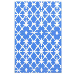 Walplus Outdoor Carpet Blue And White 80X150 Cm Pp - thumbnail 2