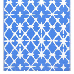 Walplus Outdoor Carpet Blue And White 80X150 Cm Pp - thumbnail 4