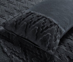 Homes & Linen Amari Teddy Fleece Charcoal Duvet Cover Set With Pillowcases Ultra Soft Plush Cosy Bedding Set - thumbnail 4