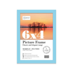 6X4 Light Blue Picture Frame (15.2 X 10.2Cm) Poster, Photo, Artwork, Gallery Wall Or Print - thumbnail 1