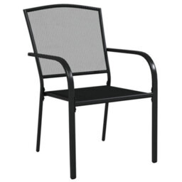 Berkfield 7 Piece Garden Dining Set Anthracite Steel - thumbnail 5