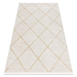 RugsX Modern Carpet Duke 51245 Cream / Gold - Trellis, Structured, Very Soft  180X270 Cm - thumbnail 4