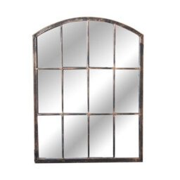 Primrose Metal Arched Glass Garden Mirror 2Ft 7In X 2Ft - thumbnail 6