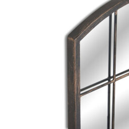 Primrose Metal Arched Glass Garden Mirror 2Ft 7In X 2Ft - thumbnail 4