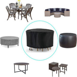 Garden Furniture Cover, Round Table Waterproof And Durable For Outdoor Use, Patio Furniture, Uv-Resistant Shelter Chairs - thumbnail 5