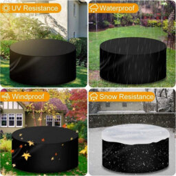 Garden Furniture Cover, Round Table Waterproof And Durable For Outdoor Use, Patio Furniture, Uv-Resistant Shelter Chairs - thumbnail 7