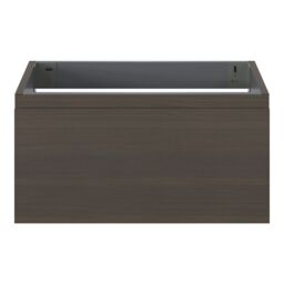 GoodHome Kentia Walnut Veneer Wall-Mounted Bathroom Cabinet (H) 300mm (W) 600mm - thumbnail 2