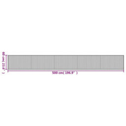 Walplus Rug Rectangular Black 60X500 Cm Bamboo - thumbnail 8