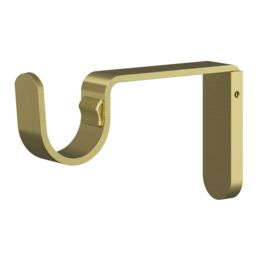 GoodHome Elasa Satin Brass Effect Extendable Ball Single Curtain Pole Set, (L)2000mm-3300mm (Dia)28mm - thumbnail 4