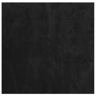 Berkfield Modern Rug Huarte Short Pile Soft And Washable Black 120X120 Cm