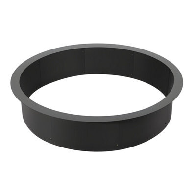 Vevor Durable Fire Pit Ring 40-Inch Outer 36-Inch Inner Heavy Duty Carbon Steel For Outdoor Camping Bonfires - image 1