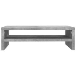 Vidaxl Monitor Stand Concrete Grey 42X24X13 Cm Engineered Wood Monitor Stands - thumbnail 4