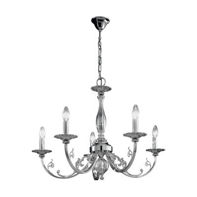 Luminosa Lighting Luminosa Pisani Multi Arm Chandeliers 5 Light Chrome - image 1