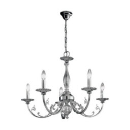 Luminosa Lighting Luminosa Pisani Multi Arm Chandeliers 5 Light Chrome - thumbnail 1