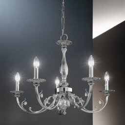 Luminosa Lighting Luminosa Pisani Multi Arm Chandeliers 5 Light Chrome - thumbnail 2