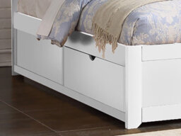 Save On Goods UK 5Ft King Size White Finish Wood Bed Frame.2 Drawer Storage,wooden Woodern, Bedstead - thumbnail 2