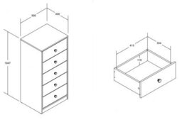 Flair Wizard Junior Highsleeper Storage Station - Grey - thumbnail 4