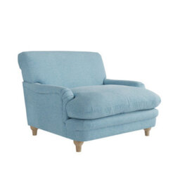 Wyld Haus Bambola Retro Duck Egg Chenille Armchair - thumbnail 3