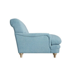 Wyld Haus Bambola Retro Duck Egg Chenille Armchair - thumbnail 6