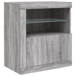 Berkfield Sideboard With Led Lights Grey Sonoma 181.5X37X67 Cm - thumbnail 9