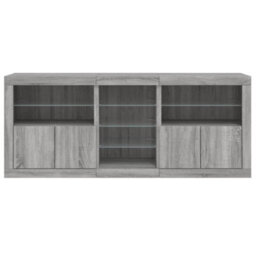 Berkfield Sideboard With Led Lights Grey Sonoma 181.5X37X67 Cm - thumbnail 6