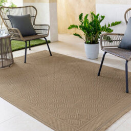 Livabliss Mystery-Washable Tan Beige Modern Living Dining Jute Rug 158 X 213 Cm Easy Care, Non Shedding - thumbnail 2
