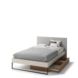 Arte Elegant Cashmere & Truffle Divan Bed H880mm W1490mm L2050mm - Eu Small Double With Storage Drawer - thumbnail 2