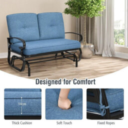 Outdoor Glider Bench Swing Glider Chair - thumbnail 5
