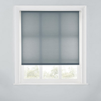 A.unique Home Premium Trimmable Daylight Roller Window Blind - Light Filtering Fabric - 4Ft - Charcoal - 120Cm (W) X 170Cm (L) - image 1