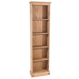 Core Products, Premium Corona Tall Narrow Bookcase, Antique Waxed Pine H176.0Cm X W46.0Cm X D20.0Cm - thumbnail 3