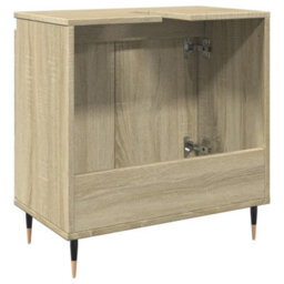 Berkfield Bathroom Cabinet Sonoma Oak 58X33X60 Cm Engineered Wood - thumbnail 6