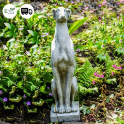 Single Whippet Dog Statue Garden Ornament Animal Statue - thumbnail 3