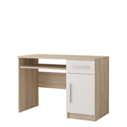 Arte Warm Oak Sonoma Computer Desk H760mm W1100mm D500mm - Natural Elegance For Cosy Home Offices