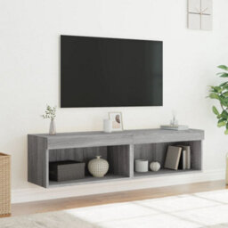 Berkfield Tv Cabinets With Led Lights 2 Pcs Grey Sonoma 60X30X30 Cm - thumbnail 5