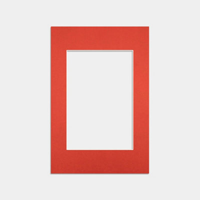 Ak Frames 90X60Cm Poppy Red Picture Mounts To Fit 60X40Cm Aperture Size - Mount Board Only (No Frame Included) - image 1