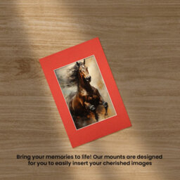 Ak Frames 90X60Cm Poppy Red Picture Mounts To Fit 60X40Cm Aperture Size - Mount Board Only (No Frame Included) - thumbnail 5