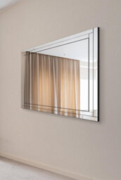 Mirroroutlet Luxford All Glass Bevelled Large Dress Mirror 144 X 115.5Cm, 4Ft8 X 3Ft9 - thumbnail 1