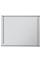 Mirroroutlet Luxford All Glass Bevelled Large Dress Mirror 144 X 115.5Cm, 4Ft8 X 3Ft9 - thumbnail 4