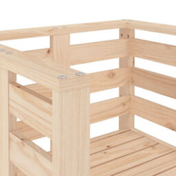 Berkfield Garden Chairs 2 Pcs 61.5X53X71 Cm Solid Wood Pine - thumbnail 8