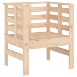 Berkfield Garden Chairs 2 Pcs 61.5X53X71 Cm Solid Wood Pine - thumbnail 4