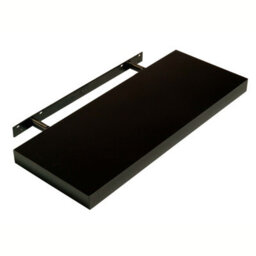 Core Products 90Cm Floating Hudson Shelf Kit - Black Gloss Wall Display, Foil Finish - thumbnail 2
