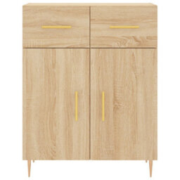 Berkfield Highboard Sonoma Oak 69.5X34X180 Cm Engineered Wood - thumbnail 8