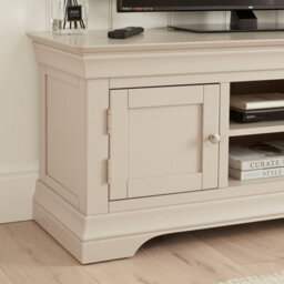 The Furniture Market Wilmslow Dove Grey Painted Widescreen Tv Unit Stand Up To 60 Tv Size - thumbnail 7