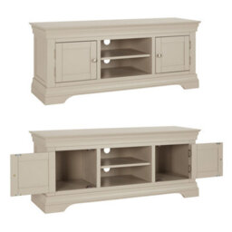 The Furniture Market Wilmslow Dove Grey Painted Widescreen Tv Unit Stand Up To 60 Tv Size - thumbnail 5