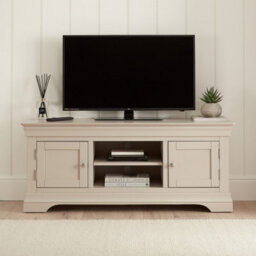 The Furniture Market Wilmslow Dove Grey Painted Widescreen Tv Unit Stand Up To 60 Tv Size - thumbnail 2
