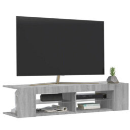 Vidaxl Tv Cabinet With Led Lights Grey Sonoma 135X39X30 Cm - thumbnail 6