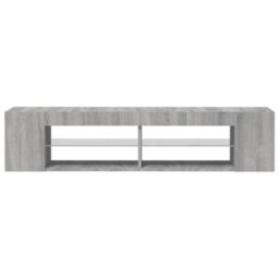Vidaxl Tv Cabinet With Led Lights Grey Sonoma 135X39X30 Cm - thumbnail 4